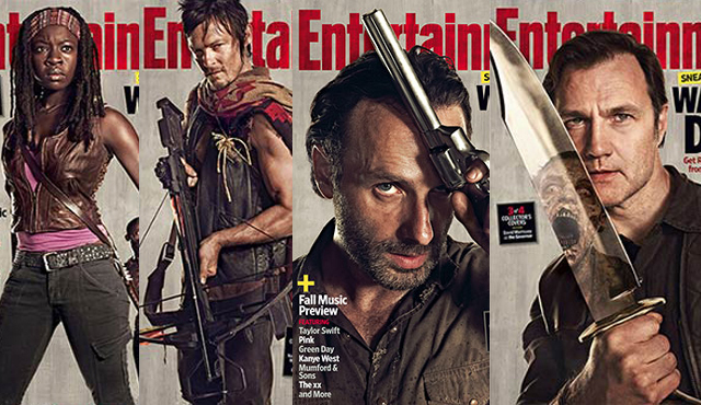 Capas da Entertainment Weekly com os Sobreviventes de The Walking Dead