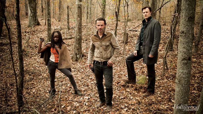 Novas imagens promocionais de Rick, Michonne e O Governador na terceira temporada