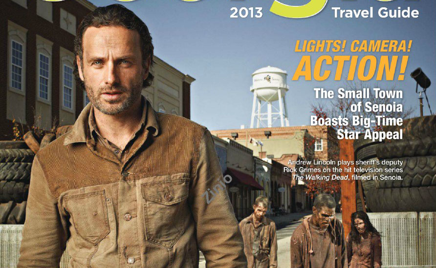 The Walking Dead é capa do “Georgia Travel Guide”
