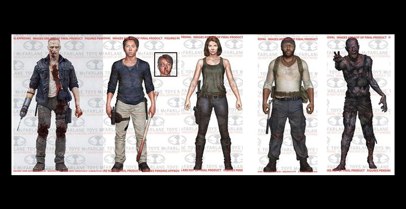 Primeiras imagens da quinta coleção de bonecos oficiais de The Walking Dead inspirados na série de TV