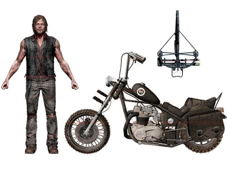 Anunciado novo boneco edição de luxo de Daryl Dixon com moto e crossbow