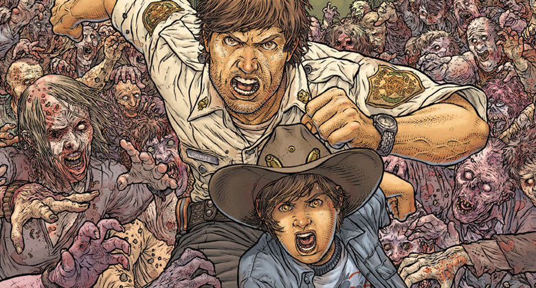 Capa alternativa da Edição 1 da HQ de The Walking Dead exclusiva do “The Walking Dead Escape”