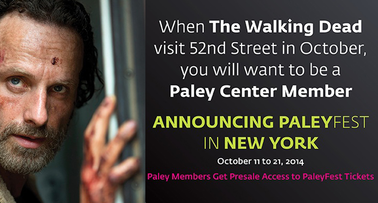 The Walking Dead fará a abertura do PaleyFest New York 2014