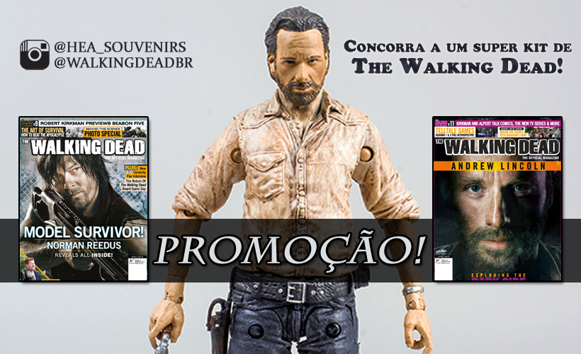 [PROMOÇÃO] Boneco Rick Grimes e Revistas de The Walking Dead