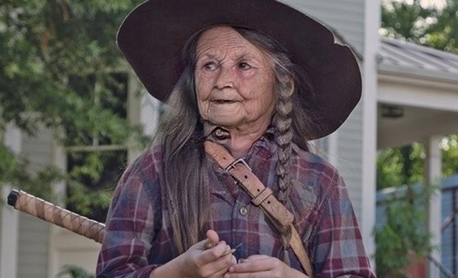 Os personagens de The Walking Dead com filtro de envelhecimento