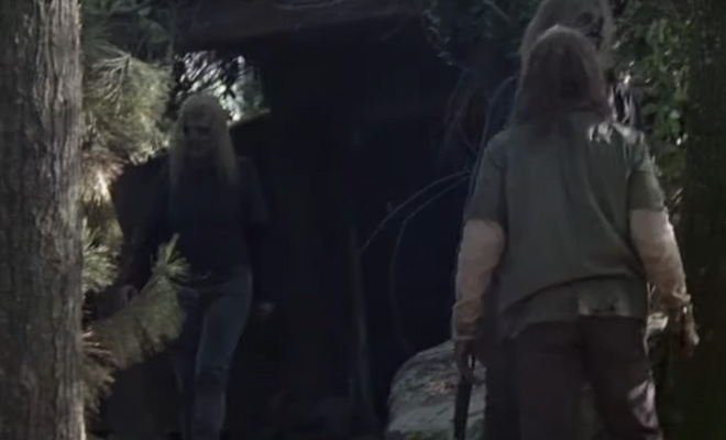 Daryl encontra Alpha na entrada da caverna em cena do próximo episódio de The Walking Dead