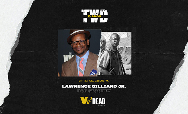 arte com Lawrence Gilliard Jr. e Bob Stookey para comemorar os 10 anos de The Walking Dead