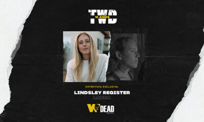 arte com Lindsley Register e Laura para comemorar os 10 anos de The Walking Dead