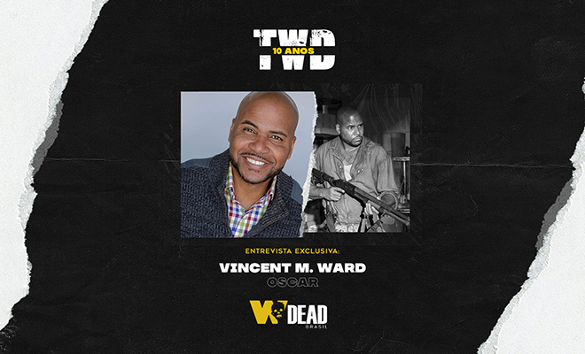 arte com Vincent M. Ward e Oscar para comemorar os 10 anos de The Walking Dead