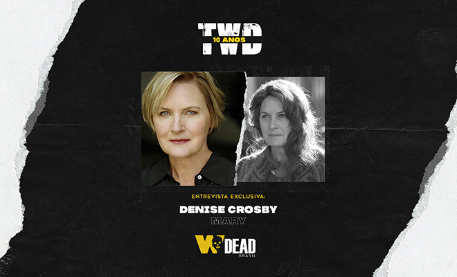 arte com Denise Crosby e Mary para comemorar os 10 anos de The Walking Dead