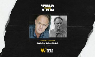 arte com Jason Douglas e Tobin para comemorar os 10 anos de The Walking Dead