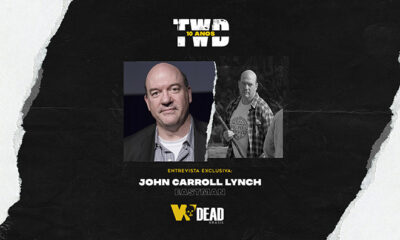 arte com John Carroll Lynch e Eastman para comemorar os 10 anos de The Walking Dead