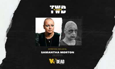 arte com Samantha Morton e Alpha para comemorar os 10 anos de The Walking Dead