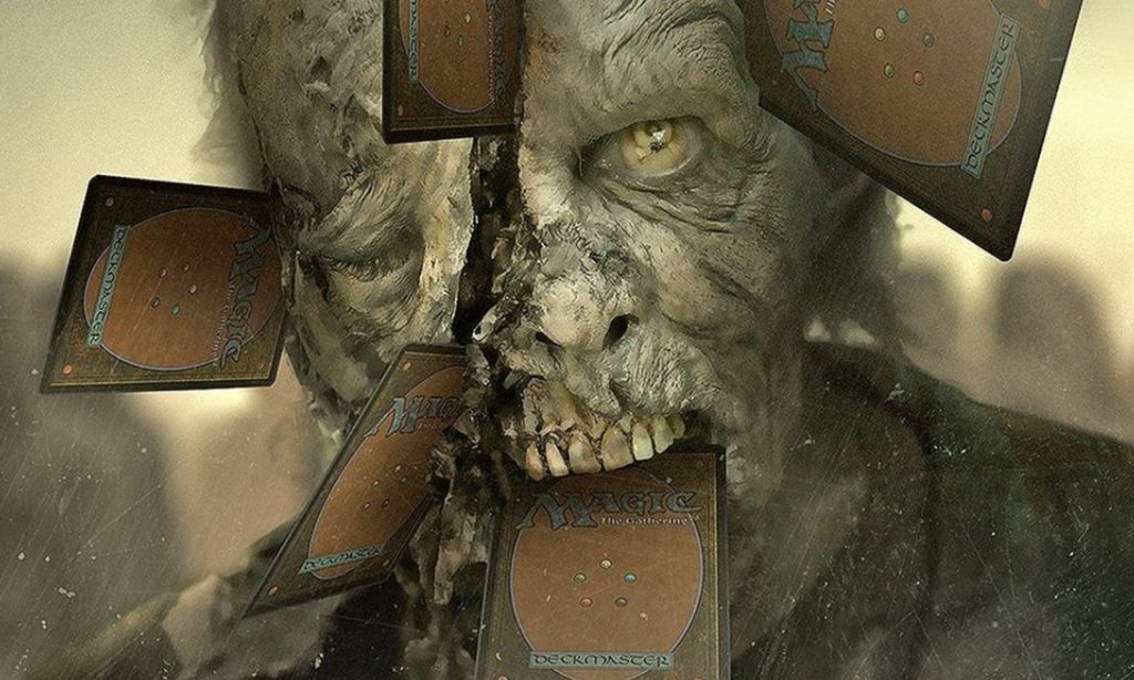 zumbi com cartas do card game Magic