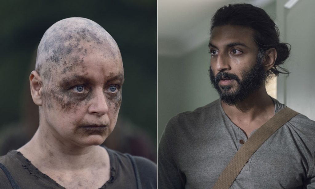 Alpha e Siddiq estampam a montagem da lista com todas as mortes que aconteceram na 10ª temporada de The Walking Dead