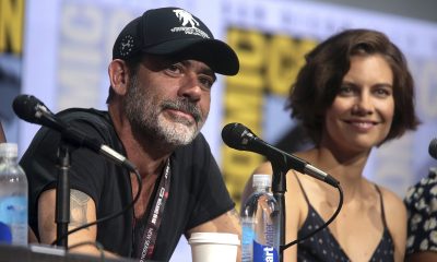 Jeffrey Dean Morgan e Lauren Cohan no painel de The Walking Dead na San Diego Comic Con