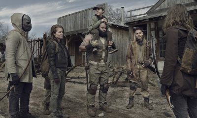 Maggie reencontrando Hershel e membros do seu grupo em Alexandria no episódio 1 da 11ª temporada de The Walking Dead.