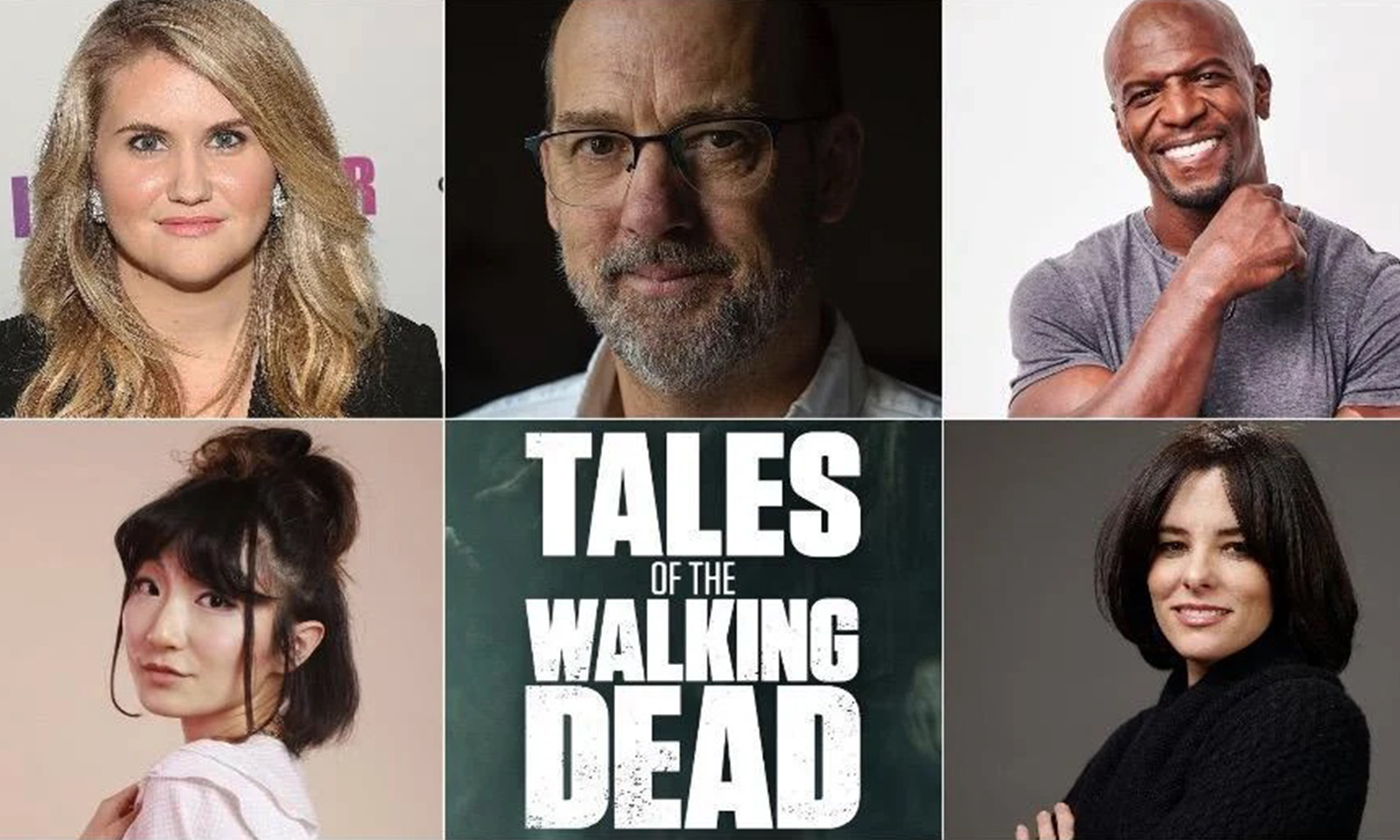Montagem com os primeiros atores confirmados em Tales of The Walking Dead.