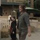 Daryl, Judith e RJ durante o Halloween de Commonwealth no episódio 10 da 11ª temporada de The Walking Dead.