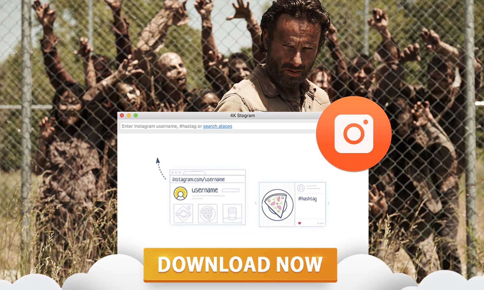 Baixe conteúdo de The Walking Dead do Instagram usando o 4K Stogram