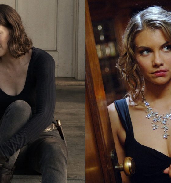 Montagem com as personagens de Lauren Cohan, Maggie em The Walking Dead e Bela em Supernatural.