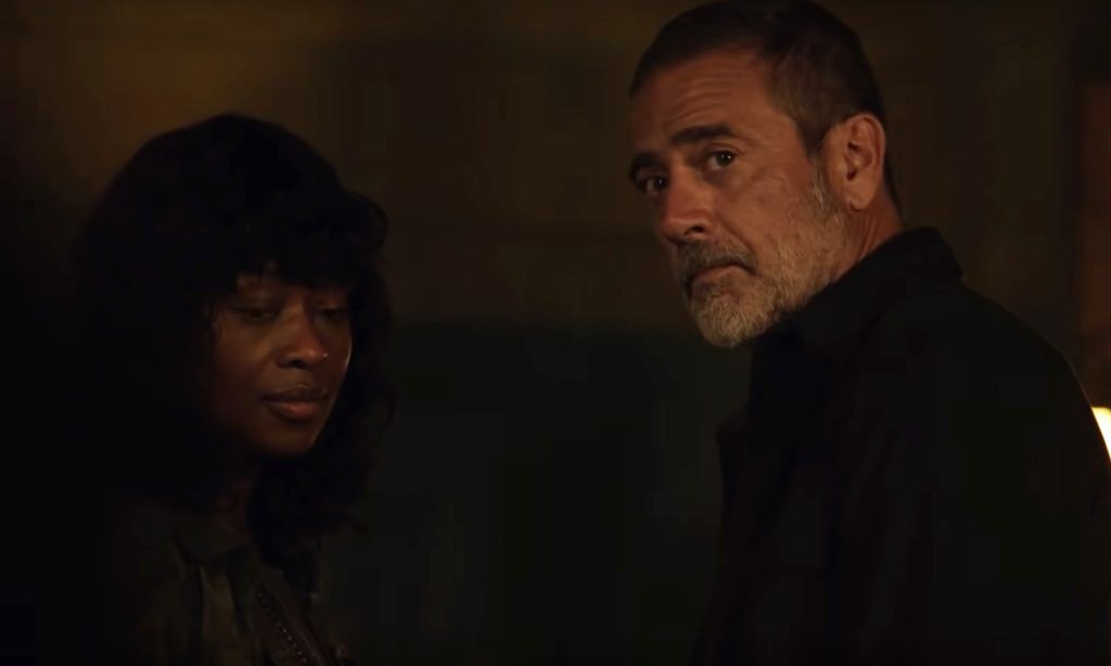Negan e Annie em cena do episódio 14 da 11ª temporada de The Walking Dead.
