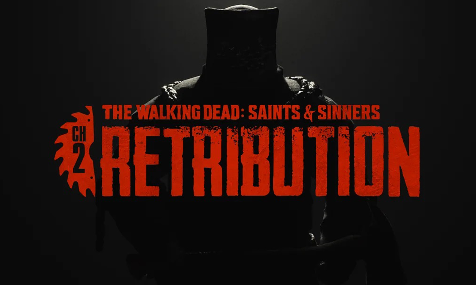 Imagem promocional de The Walking Dead: Saints and Sinners 2 com logo do jogo.