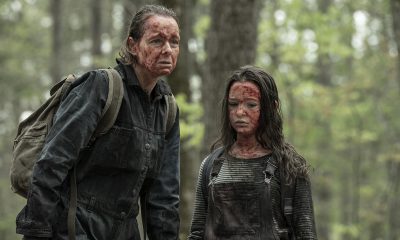 Alpha e Lydia sujas de sangue no episódio 3 da 1ª temporada de Tales of the Walking Dead.
