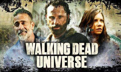 Montagem do Universo The Walking Dead com Negan, Rick e Maggie.