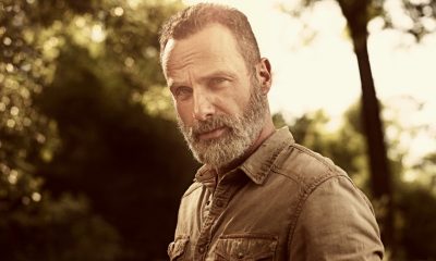 Andrew Lincoln como Rick Grimes em ensaio fotográfico da 9ª temporada de The Walking Dead.