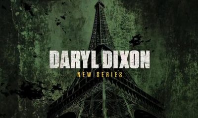 Teaser promocional de "The Walking Dead: Daryl Dixon" mostrando a logo não oficial e a Torre Eiffel ao fundo.