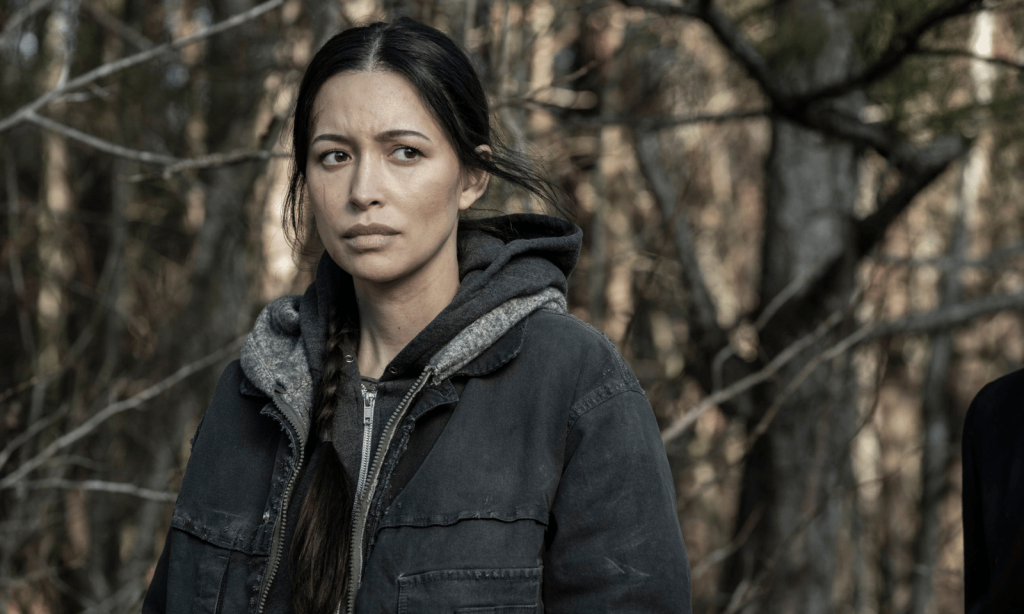 Rosita em cena dos últimos episódios de The Walking Dead.