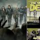 Montagem com o pôster da 11ª temporada de The Walking Dead e o último volume dos quadrinhos de Robert Kirkman.