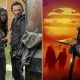 Montagem com foto de Rick e Michonne no episódio 12 da 7ª temporada de The Walking Dead e o pôster promocional do spin-off da dupla.