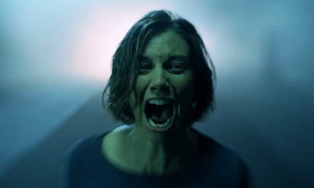 Maggie de boca aberta e desesperada em cena do teaser da 1ª temporada de The Walking Dead: Dead City.