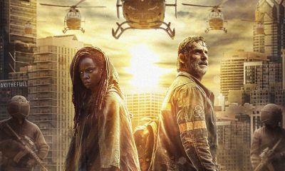 Pôster de The Walking Dead: Rick e Michonne feito pelo fã AkiTheFull.