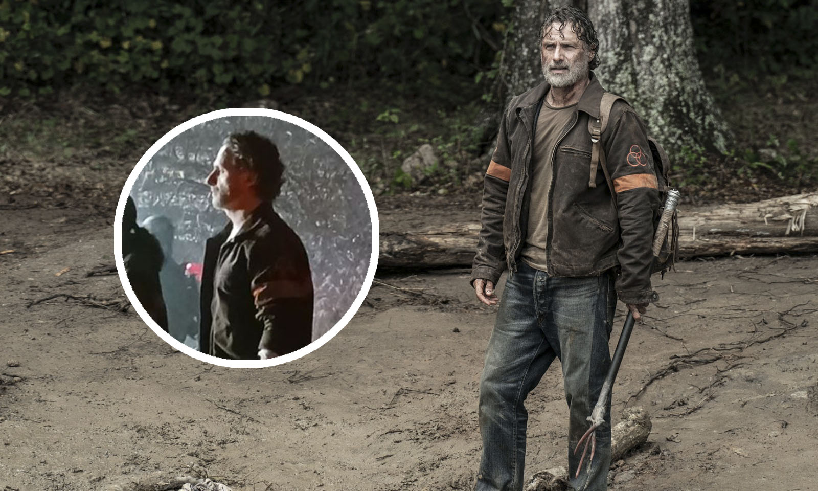 Rick capturado e zumbis queimados em novas fotos das gravações de The Walking Dead: Rick e Michonne