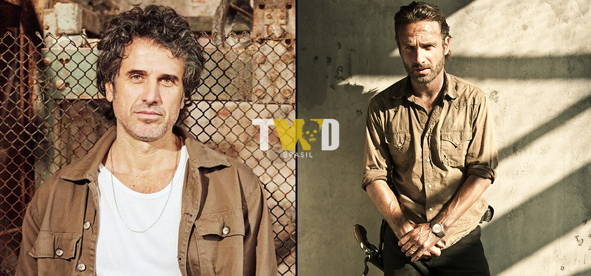 Montagem com fotos de Eriberto Leão e Rick Grimes para representar se The Walking Dead fosse no Brasil.