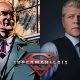 Montagem com imagem de Lex Luthor nos quadrinhos e foto de Michael Cudlitz com logo da série Superman & Lois;