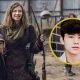 Montagem com foto de Maggie e Hershel Rhee na 11ª temporada de The Walking Dead e uma foto do ator Logan Kim, o Hershel de The Walking Dead: Dead City.