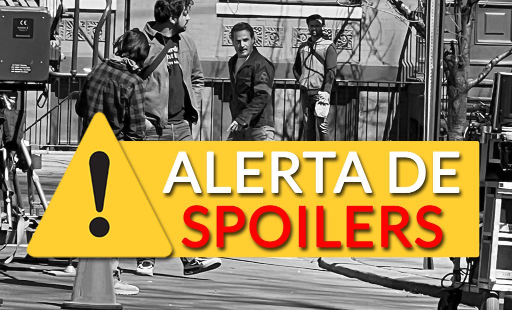 Andrew Lincoln como Rick Grimes durante as gravações de The Walking Dead: Rick e Michonne em New Jersey hoje, 22 de Fevereiro de 2023.