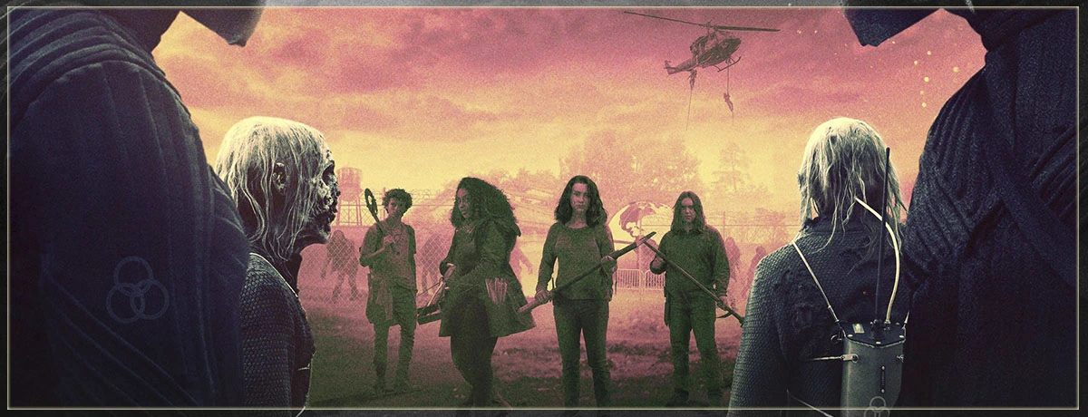 Imagem que mostra os personagens principais da 2ª temporada de The Walking Dead: World Beyond.