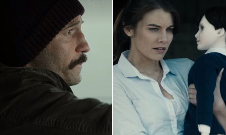 Montagem com os atores de The Walking Dead, Jon Bernthal e Lauren Cohan, em filmes que estão disponíveis na Netflix.