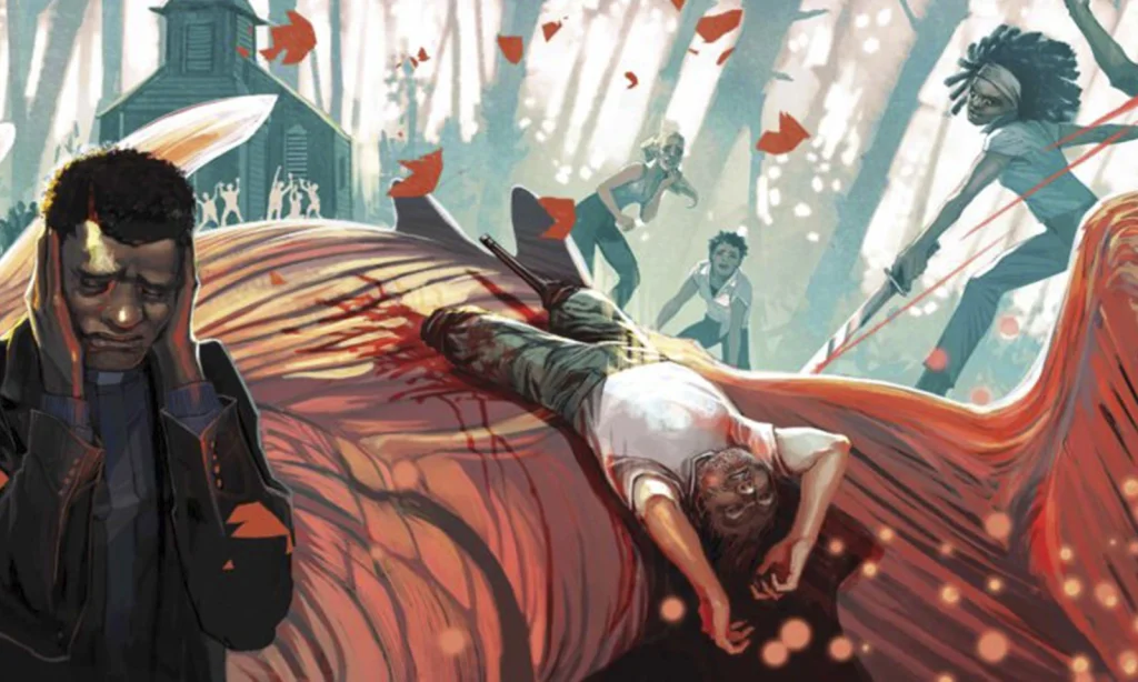 Arte de Stephanie Hans para as capas variantes da The Walking Dead Deluxe.