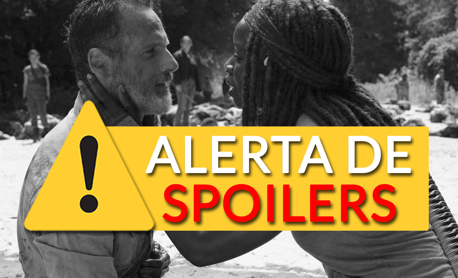 Fotos das gravações revelam grande spoiler de The Walking Dead: Rick e Michonne