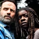 Rick e Michonne juntos em ensaio promocional da 8ª temporada de The Walking Dead.