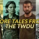 Montagem com Morgan, Maggie, Felix e Joe do Universo The Walking Dead para ilustrar matéria de More Tales from the TWDU.