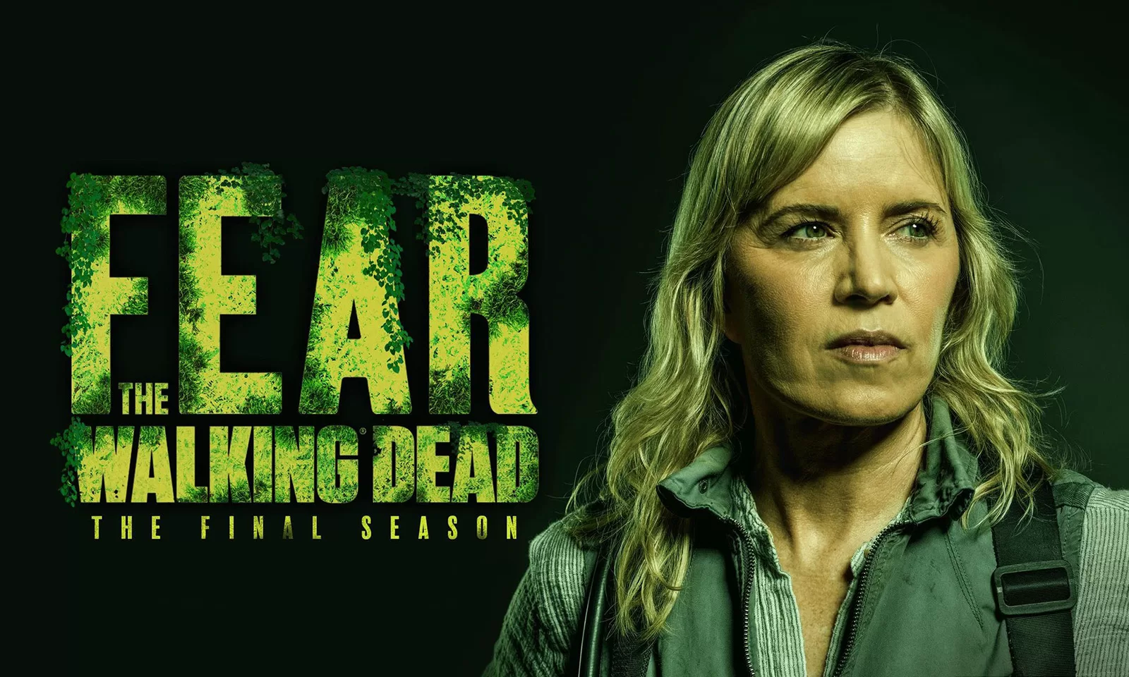 Madison e logo de Fear the Walking Dead para promover a 8ª e última temporada da série.