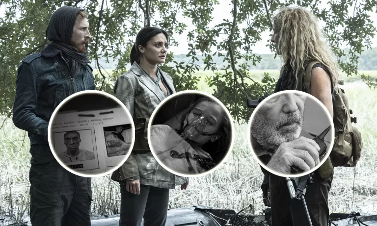 Montagem com curiosidades das cenas do episódio 2 da 8ª temporada de Fear the Walking Dead.