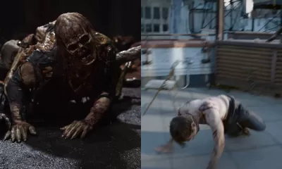 Imagens de possíveis zumbis variantes que aparecem no trailer de The Walking Dead: Dead City.